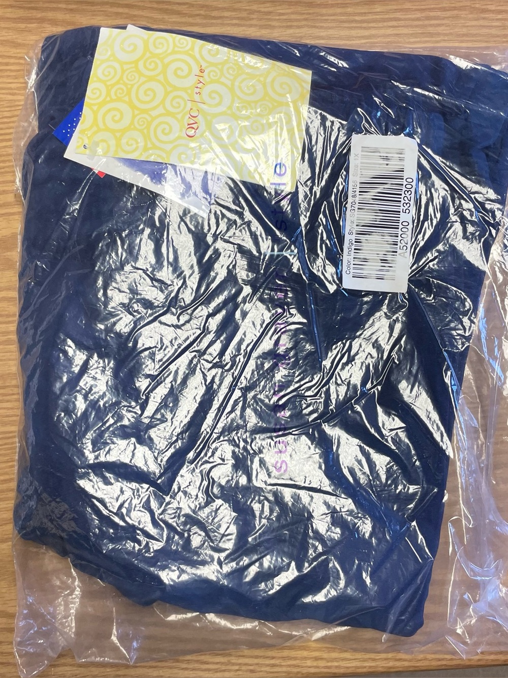 Susan Graver Women's Indigo Elastic Waist Straight Leg Pants A52000 NWT 1X